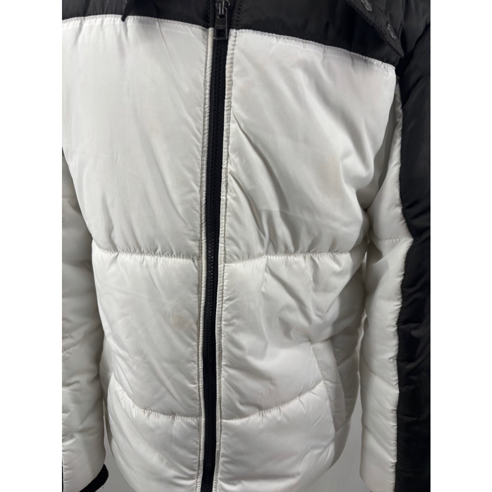 Boy’s Calvin Klein Puffer Jacket, Size M, White & Black - Picture 3 of 15